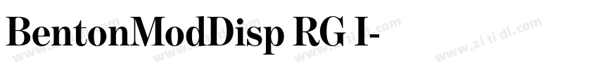 BentonModDisp RG I字体转换